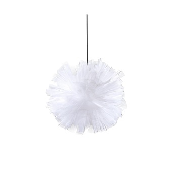 Lampa wisząca kula z tiulu Diana 55cm biała